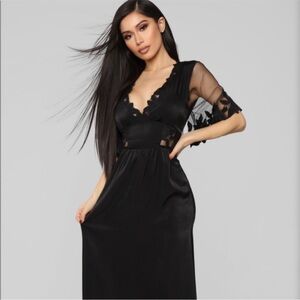 Wild Honey Worth Every Moment Satin Maxi Dresss